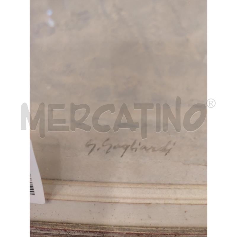 DIPINTO A FIRMA GAGLIARDI VIALE BICICLETTA  | Mercatino dell'Usato Roma eur 2