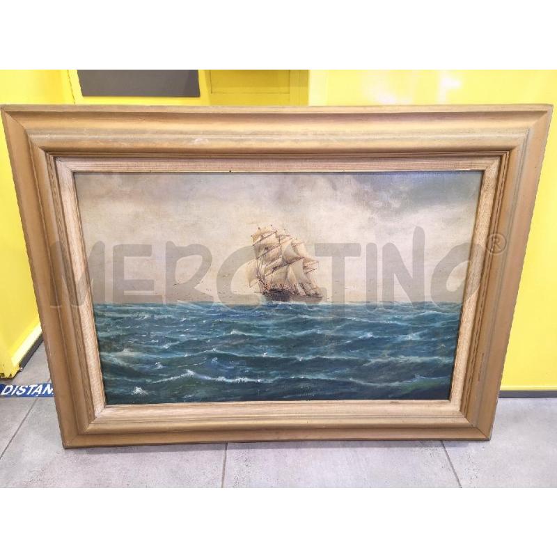 DIPINTO MARE CON VELIERO | Mercatino dell'Usato Roma eur 1