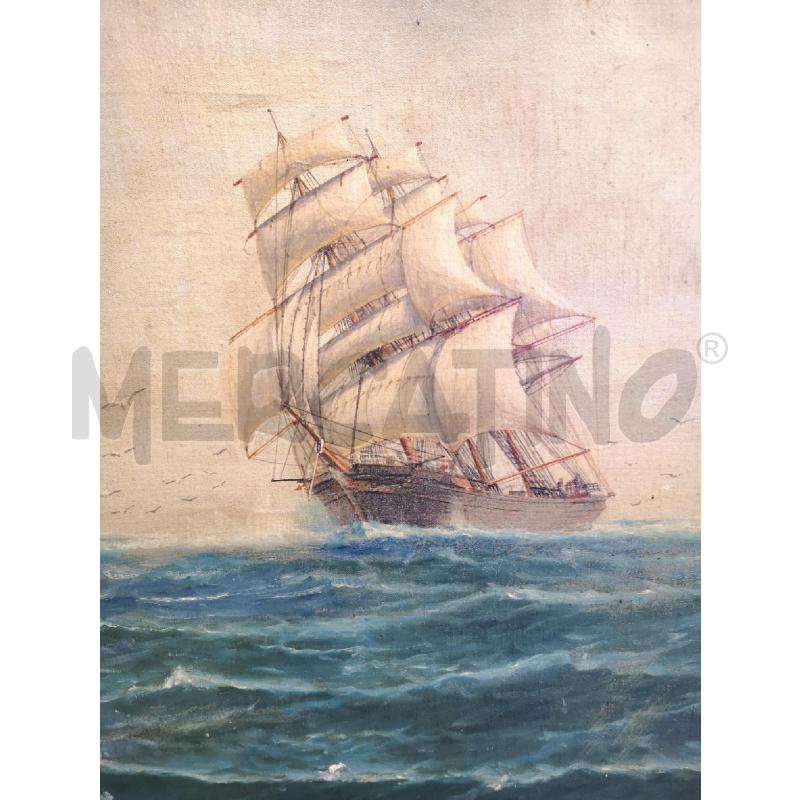 DIPINTO MARE CON VELIERO | Mercatino dell'Usato Roma eur 2