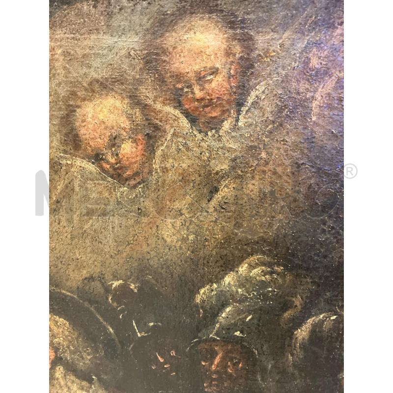 DIPINTO SANTO TUNICA ROSSA CON GUARDIE | Mercatino dell'Usato Roma eur 3