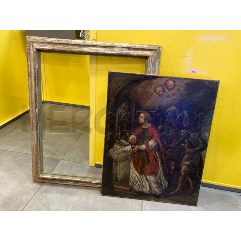 DIPINTO SANTO TUNICA ROSSA CON GUARDIE | Mercatino dell'Usato Roma eur 5