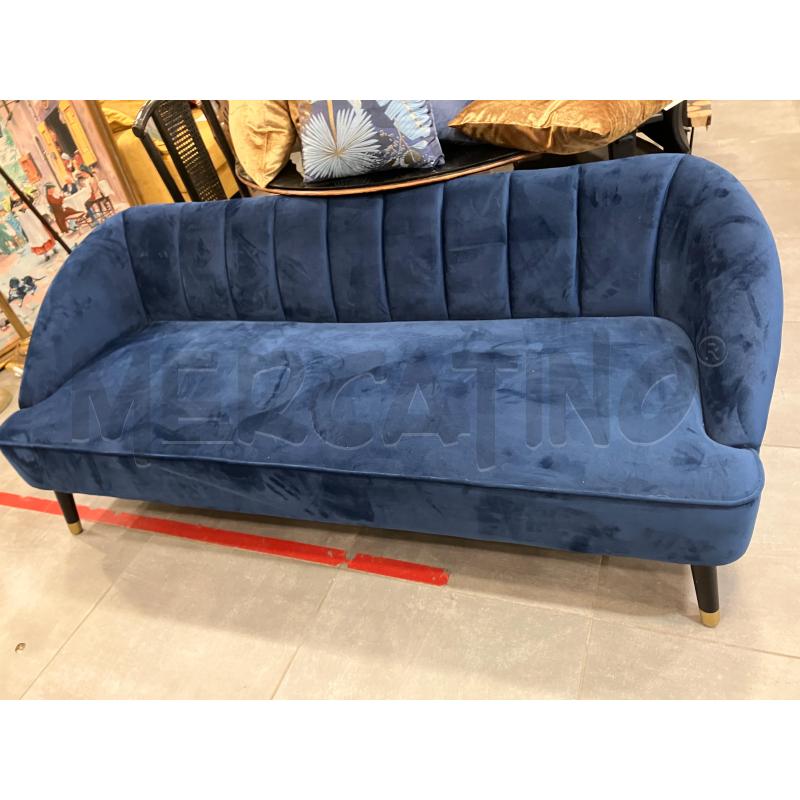 DIVANO 3P BLU SCURO | Mercatino dell'Usato Roma eur 1
