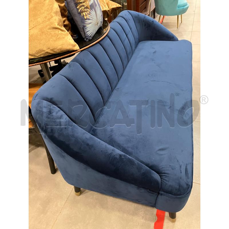 DIVANO 3P BLU SCURO | Mercatino dell'Usato Roma eur 3