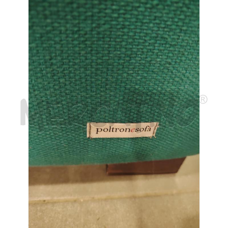 DIVANO FISSO VERDE + POUF | Mercatino dell'Usato Roma eur 5