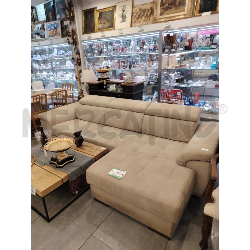 DIVANO LETTO ANGOLARE GRI | Mercatino dell'Usato Roma eur 1