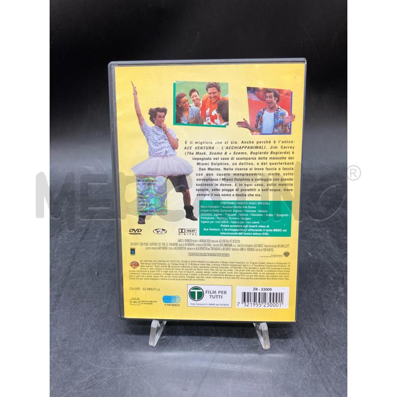 DVD ACE VENTURA L'ACCHIAPPANIMALI | Mercatino dell'Usato Roma eur 2
