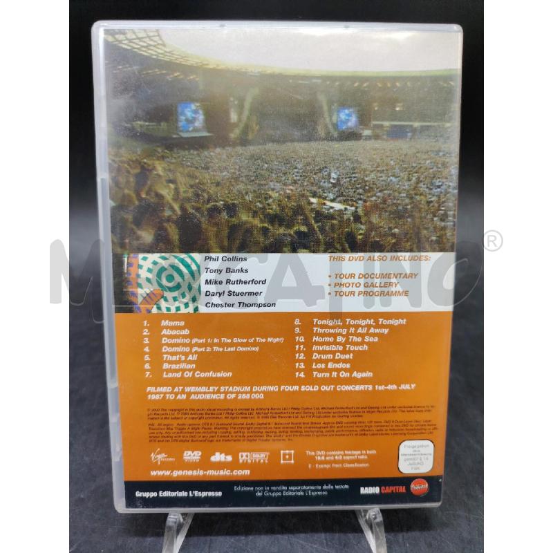 DVD GENESIS LIVE AT WEMBLEY STADIUM | Mercatino dell'Usato Roma eur 2