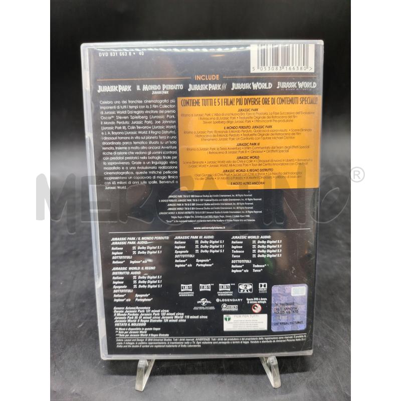 DVD JURASSIC WOLRD 5 FILM COLLECTION | Mercatino dell'Usato Roma eur 2