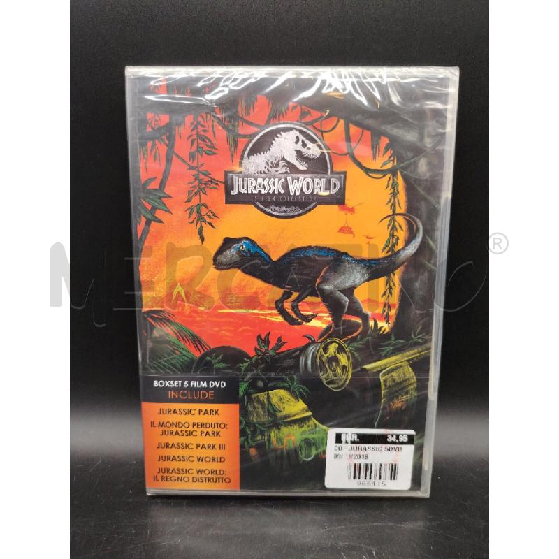 DVD JURASSIC WORLD 5 FILM COLLECTION | Mercatino dell'Usato Roma eur 1