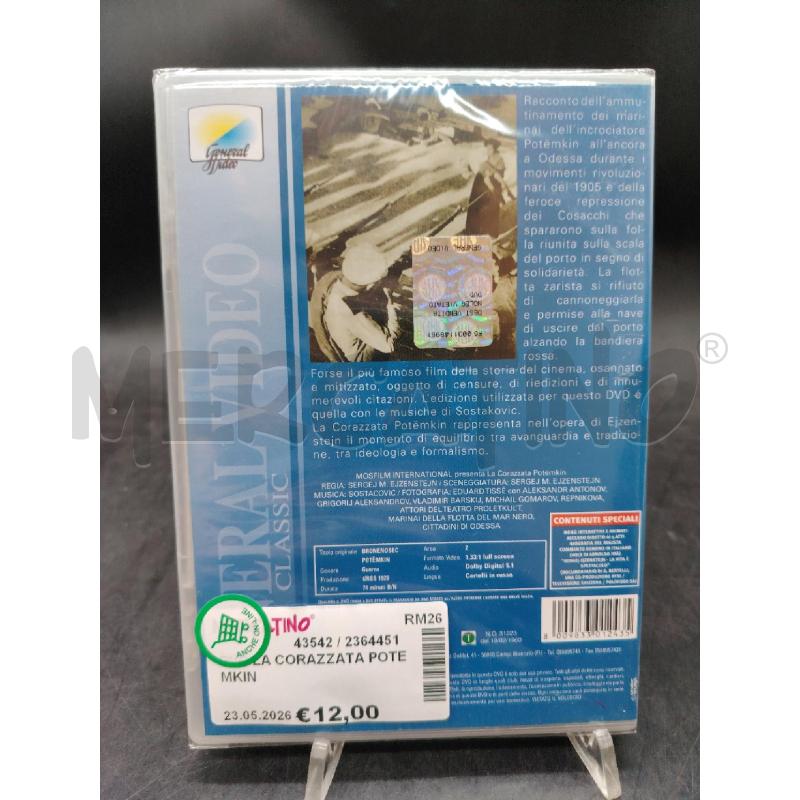 DVD LA CORAZZATA POTEMKIN | Mercatino dell'Usato Roma eur 2