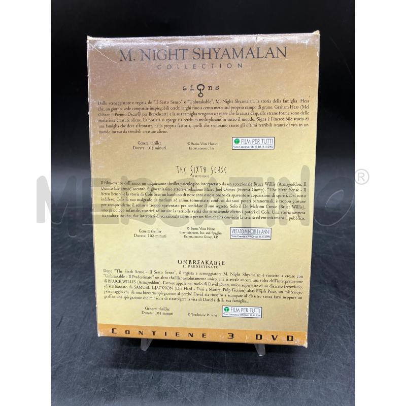 DVD M. NIGHT SHYAMALAN COLLECTION | Mercatino dell'Usato Roma eur 2