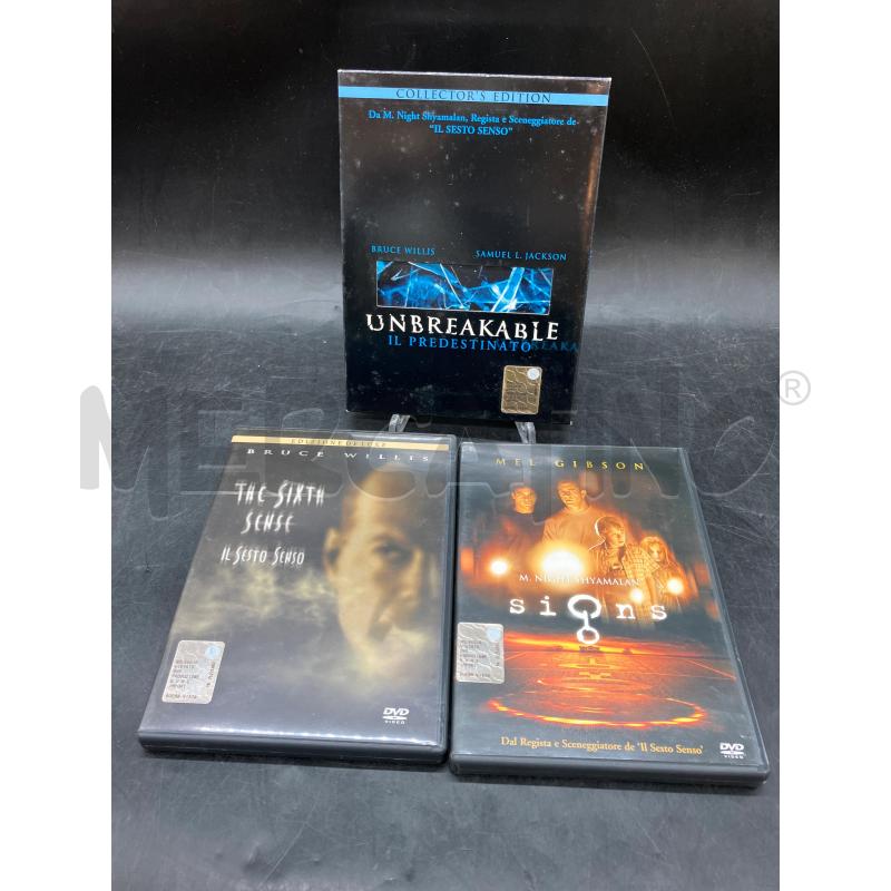 DVD M. NIGHT SHYAMALAN COLLECTION | Mercatino dell'Usato Roma eur 3