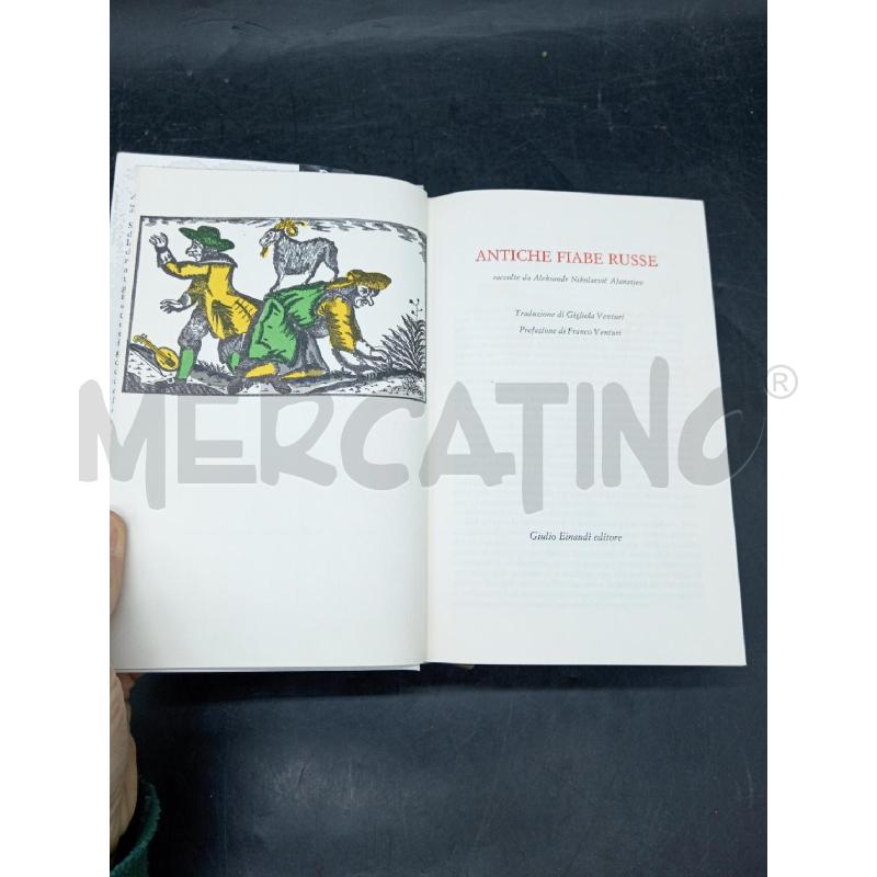 EINAUDI ANTICHE FIABE RUSSE RACCOLTE DA AFANASJEV | Mercatino dell'Usato Roma eur 3