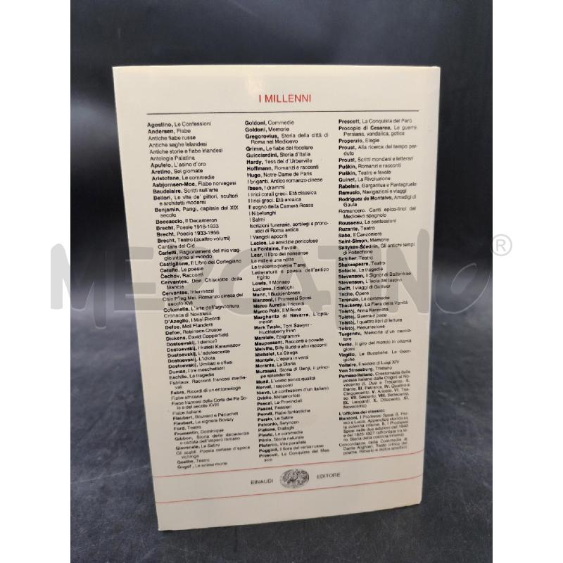 EINAUDI SABA IL CANZONIERE | Mercatino dell'Usato Roma eur 2