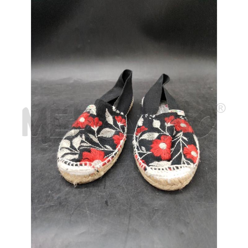 ESPADRILLAS D ALPARGATUS NERE FIORI RSS | Mercatino dell'Usato Roma eur 1