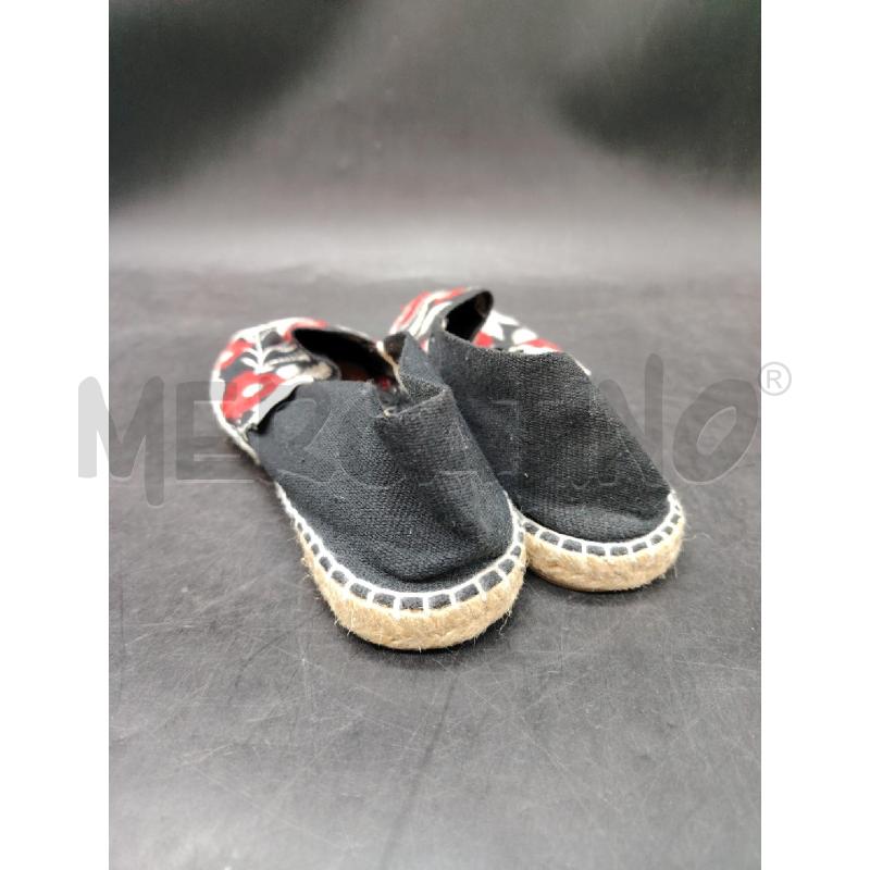 ESPADRILLAS D ALPARGATUS NERE FIORI RSS | Mercatino dell'Usato Roma eur 2