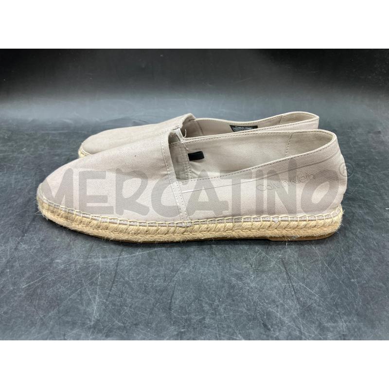 ESPADRILLAS U CALVIN KLEIN BEIGE TELA | Mercatino dell'Usato Roma eur 3