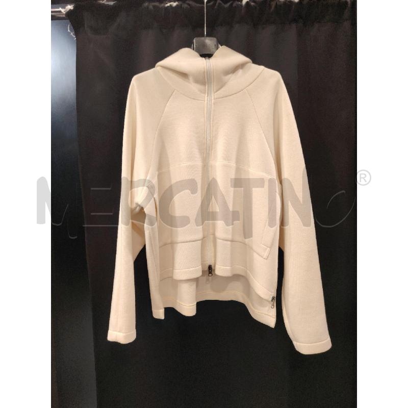 FELPA D BABEL BIA FIAMMAT  CAPPUCC ZIP  | Mercatino dell'Usato Roma eur 1