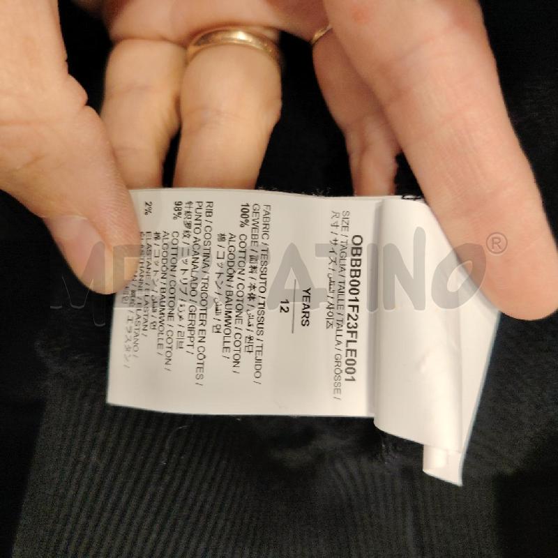 FELPA D OFF WHITE NE SCRITTA BIA CAPPUCC  | Mercatino dell'Usato Roma eur 4