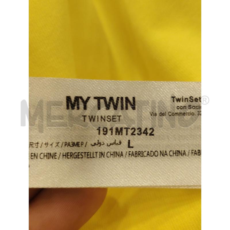 FELPA D TWINSET GIALLA | Mercatino dell'Usato Roma eur 3