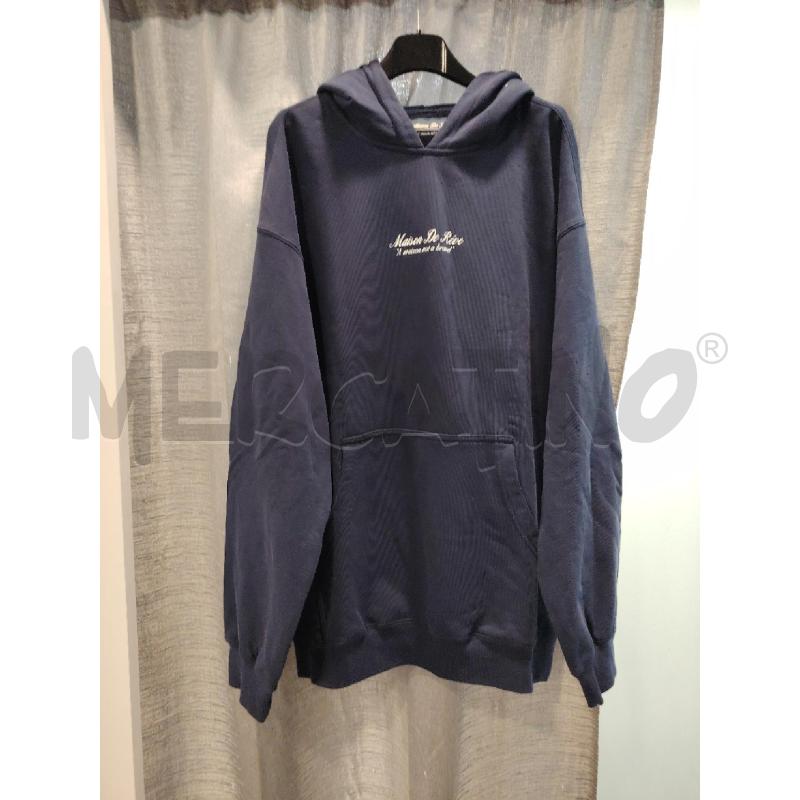 FELPA U MAISON DE REVE BLU CAPPUCC SCHIENA CAVALLI  | Mercatino dell'Usato Roma eur 1