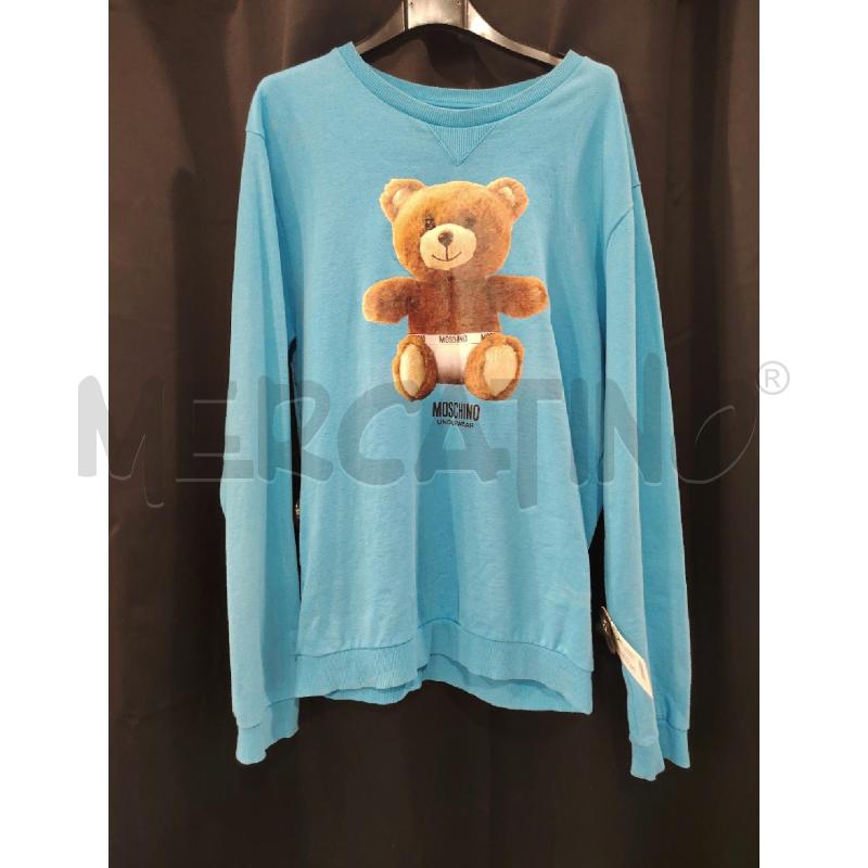 FELPA U MOSCHINO AZZ ORSETTO  | Mercatino dell'Usato Roma eur 1