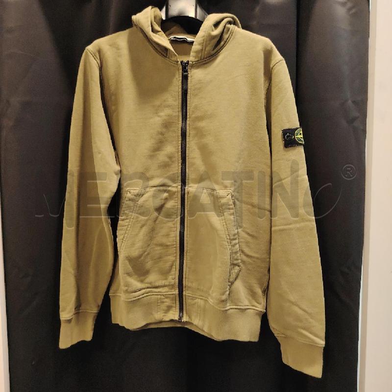 FELPA U STONE ISLAND VE ZIP CAPPUCC | Mercatino dell'Usato Roma eur 1
