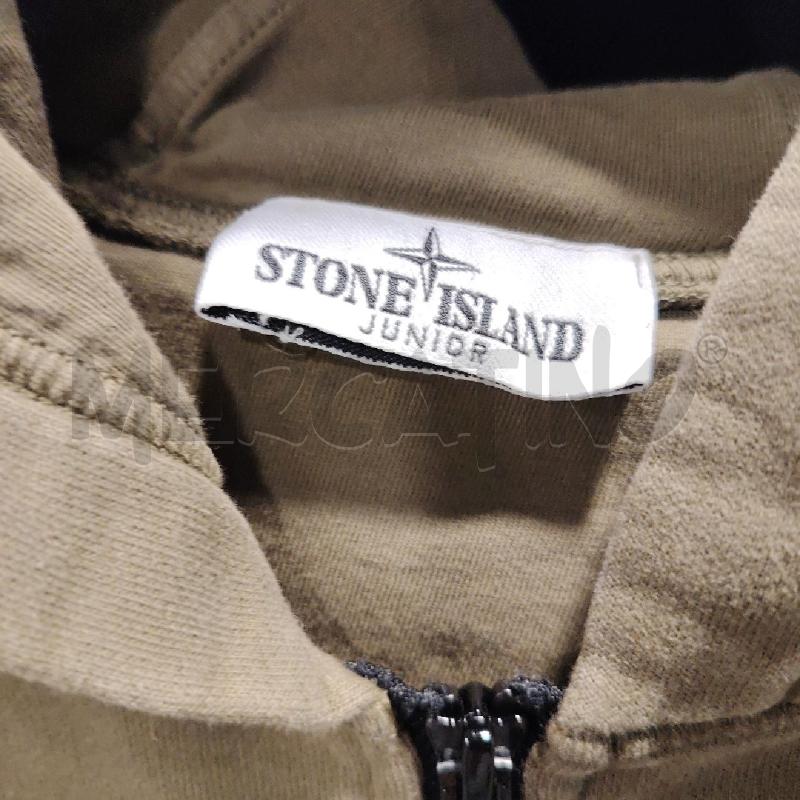 FELPA U STONE ISLAND VE ZIP CAPPUCC | Mercatino dell'Usato Roma eur 2