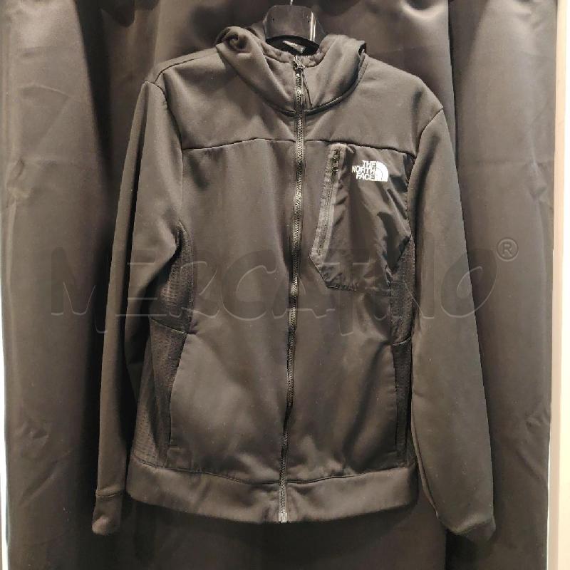 FELPA U  THE NORTH FACE NERA CAPPUCC LATI PUNTINI  | Mercatino dell'Usato Roma eur 1