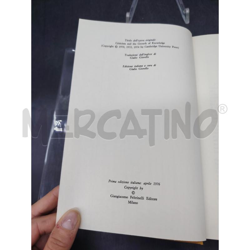 FELTRINELLI CRITICA E CRESCITA DELLA CONOSCENZA | Mercatino dell'Usato Roma eur 2