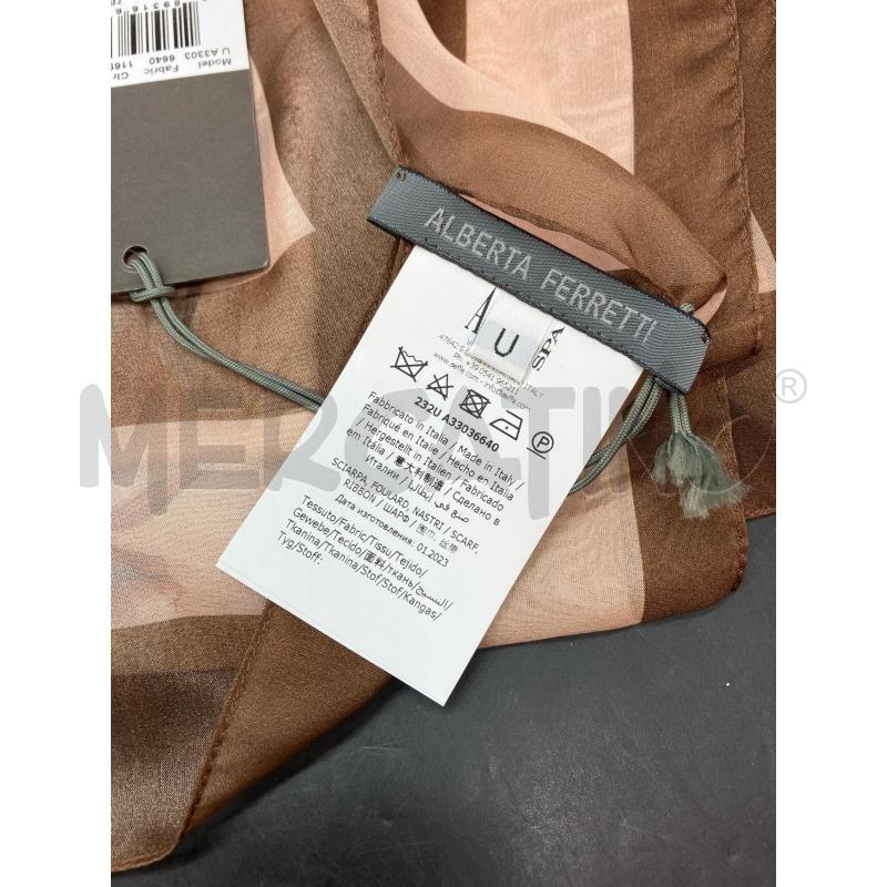 FOULARD ALBERTA FERRETTI MARR FIORI CARTELLINO | Mercatino dell'Usato Roma eur 2