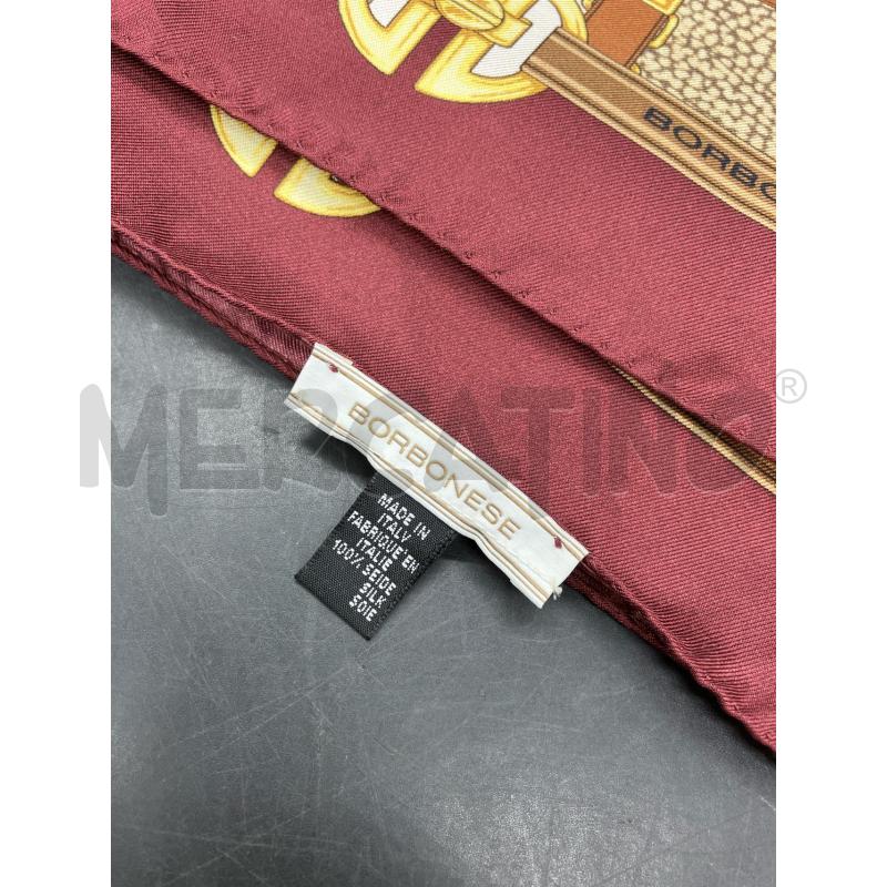FOULARD BORBONESEPROF BORDEAUX  QUADRATI | Mercatino dell'Usato Roma eur 2