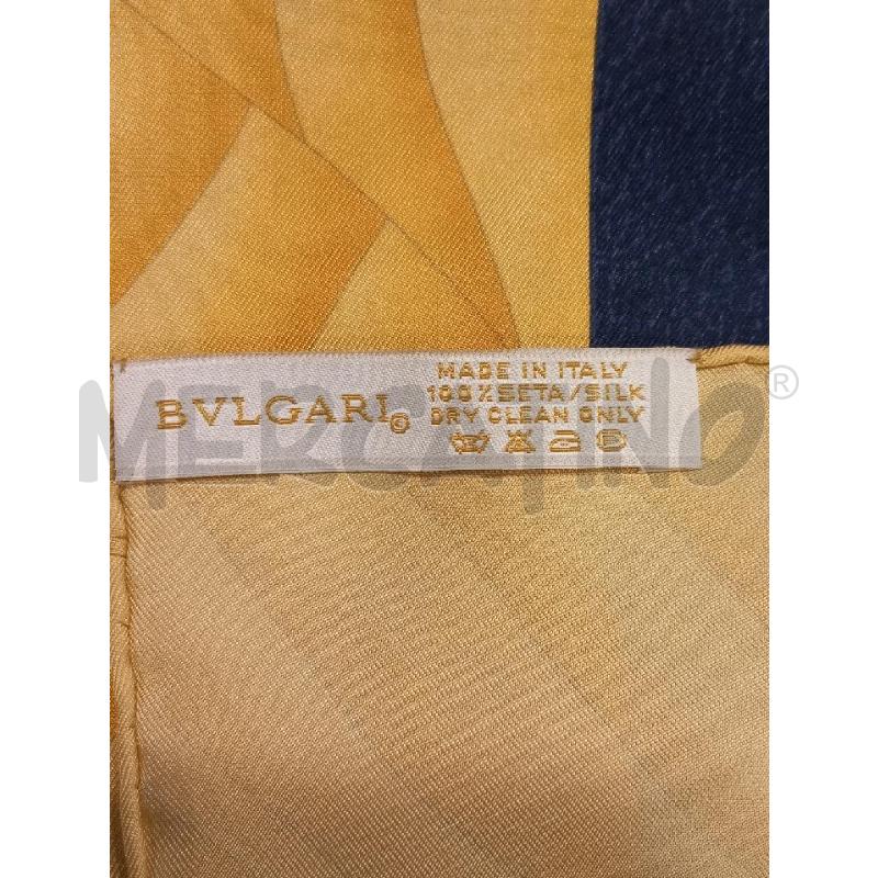 FOULARD BVLGARI PESCI GIA BLU  | Mercatino dell'Usato Roma eur 2