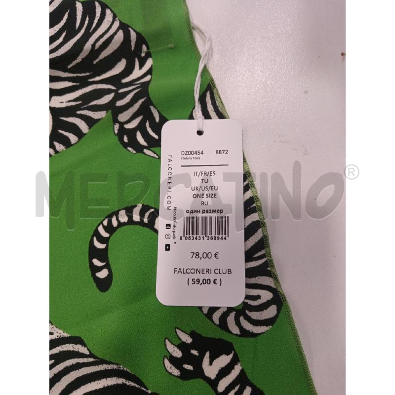 FOULARD FALCONERI SETA VER TIGRI NUOVO | Mercatino dell'Usato Roma eur 3