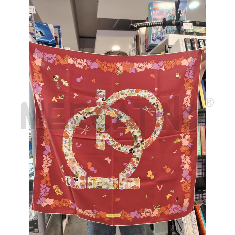 FOULARD FERRAGAMO LOGO FRUTTI ANIMALI  | Mercatino dell'Usato Roma eur 1