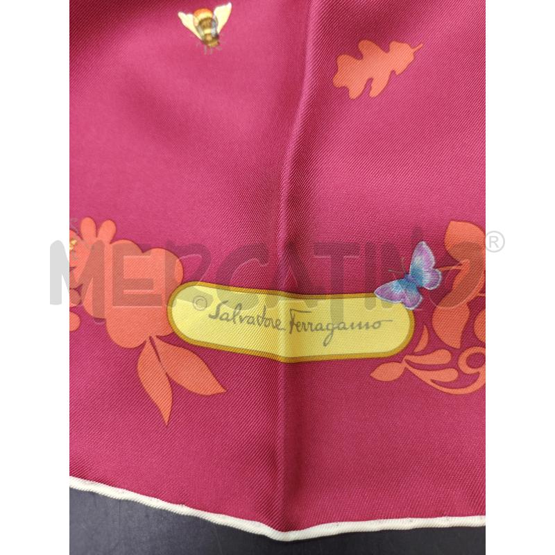 FOULARD FERRAGAMO LOGO FRUTTI ANIMALI  | Mercatino dell'Usato Roma eur 4