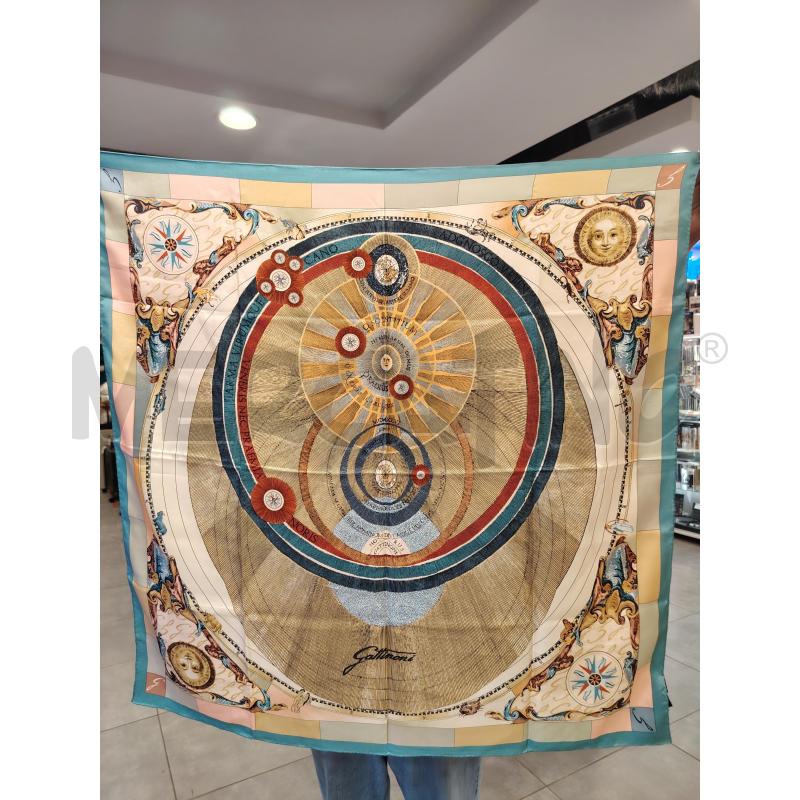 FOULARD GATTINONI PLANETARIO SETA | Mercatino dell'Usato Roma eur 1