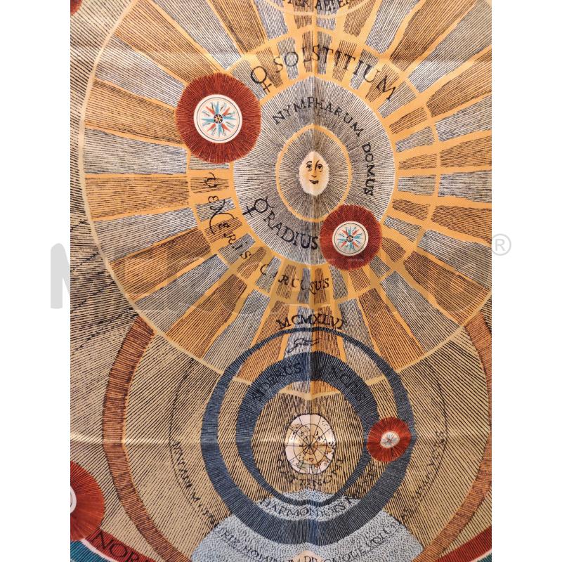 FOULARD GATTINONI PLANETARIO SETA | Mercatino dell'Usato Roma eur 2