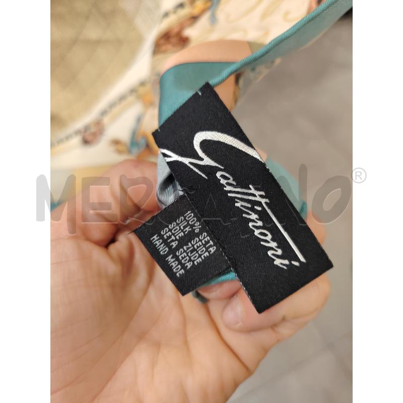 FOULARD GATTINONI PLANETARIO SETA | Mercatino dell'Usato Roma eur 3