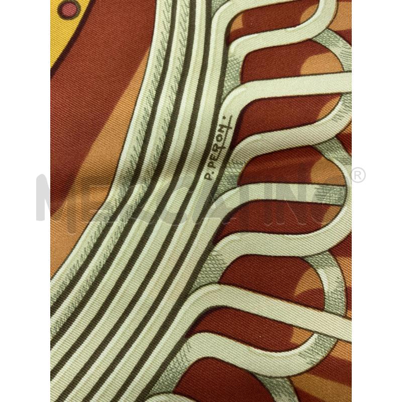 FOULARD HERMES BY P.PERON CARRE GEANT SETA 140 | Mercatino dell'Usato Roma eur 2