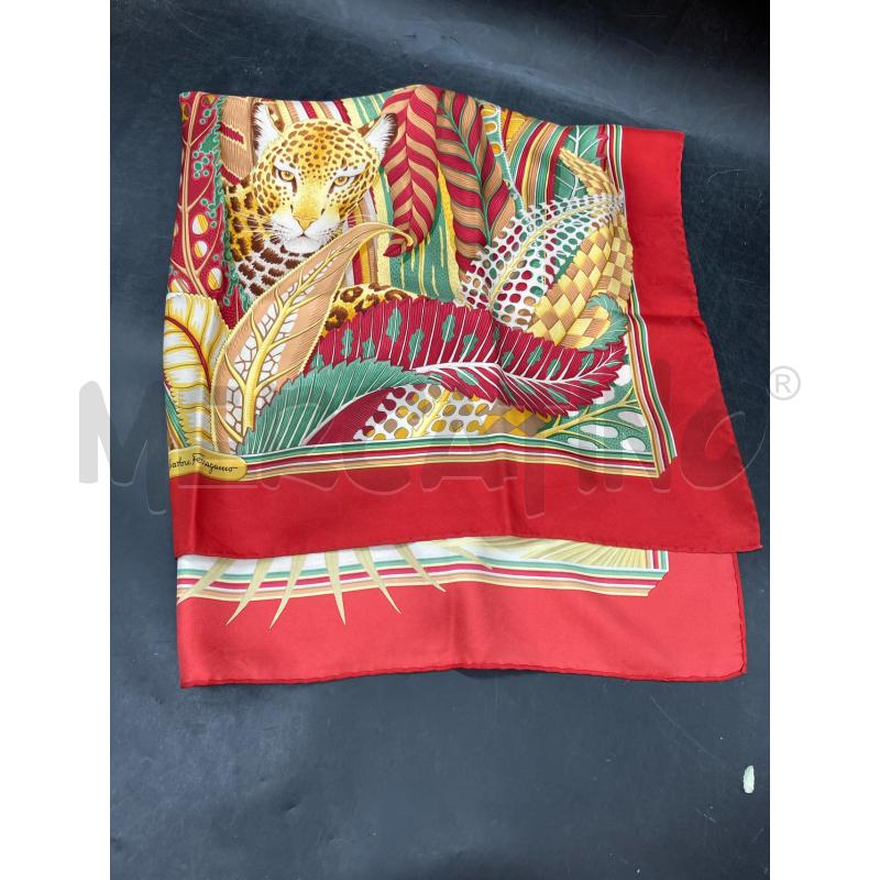 FOULARD SALVATORE FERRAGAMO TIGRI PROFILI RSS | Mercatino dell'Usato Roma eur 1