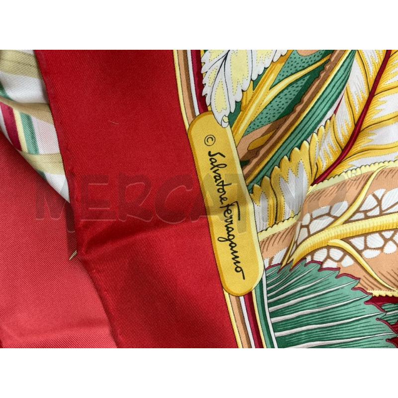 FOULARD SALVATORE FERRAGAMO TIGRI PROFILI RSS | Mercatino dell'Usato Roma eur 2