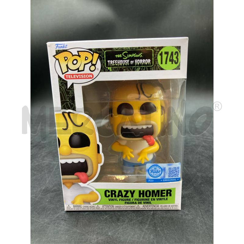 FUNKO POP CRAZY HOMER 1743 | Mercatino dell'Usato Roma eur 1