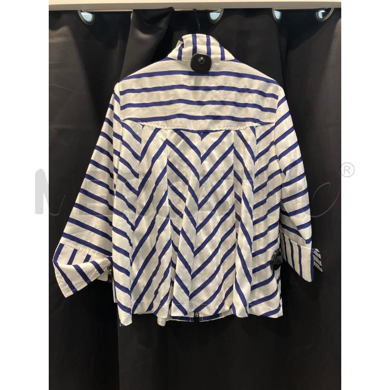 GIACCA DONNA RIBKOFF BIA RIGHE BLU ZIP | Mercatino dell'Usato Roma eur 3