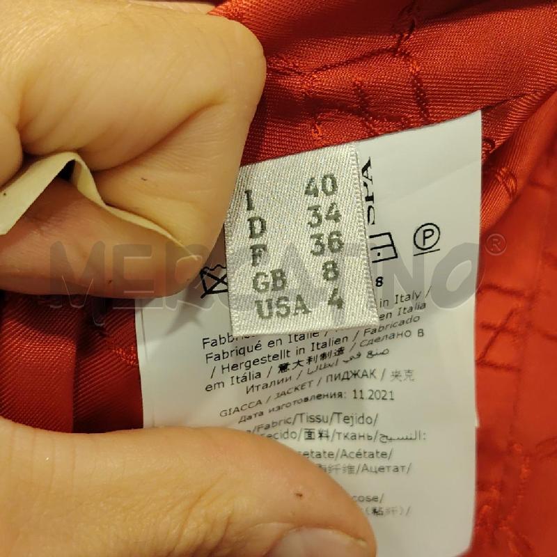 GIACCA D ALBERTA FERRETTI ROSSO FRAGOLA | Mercatino dell'Usato Roma eur 2