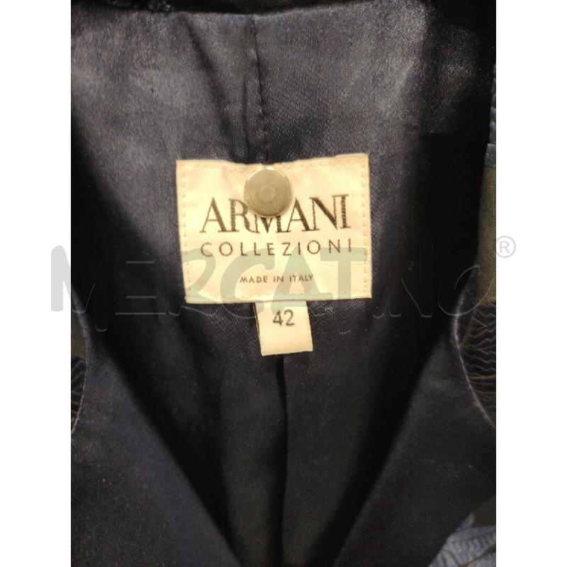 GIACCA D ARMANI COLELZIONI BLU RICAMO  | Mercatino dell'Usato Roma eur 2