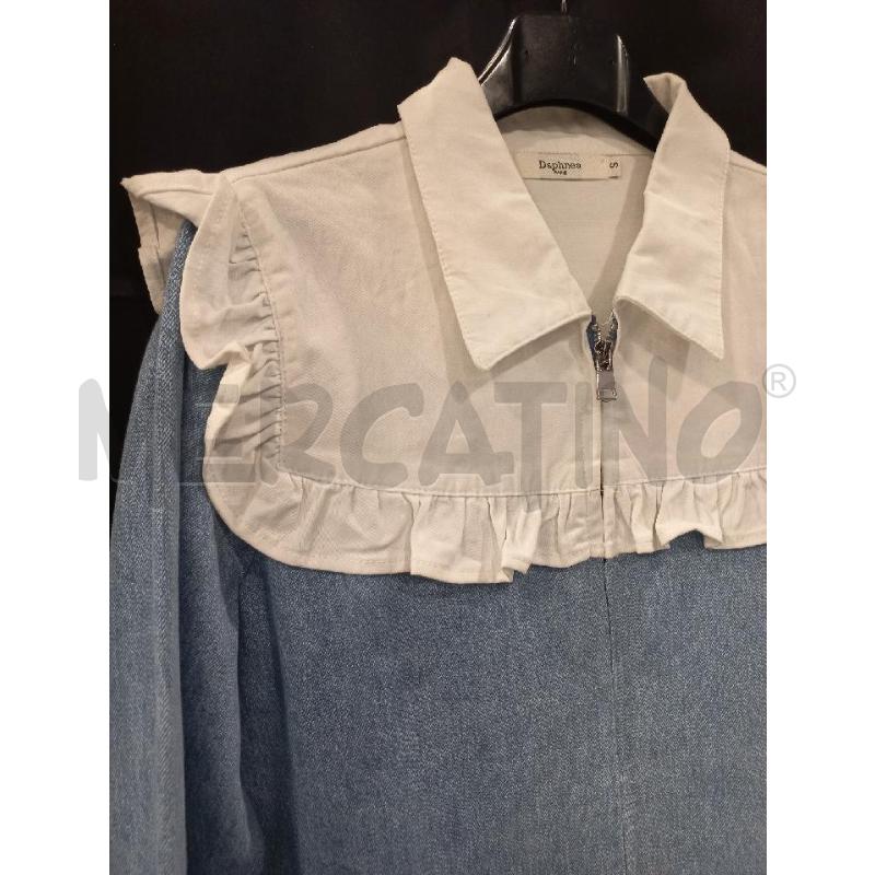 GIACCA D DAPHNEA DENIM COLLETTO  | Mercatino dell'Usato Roma eur 2