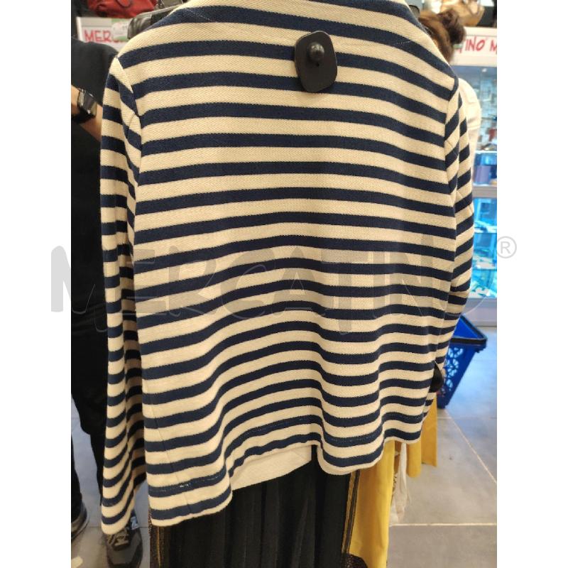 GIACCA D ERIKA CAVALLINI RIGHE BLU BIA | Mercatino dell'Usato Roma eur 3