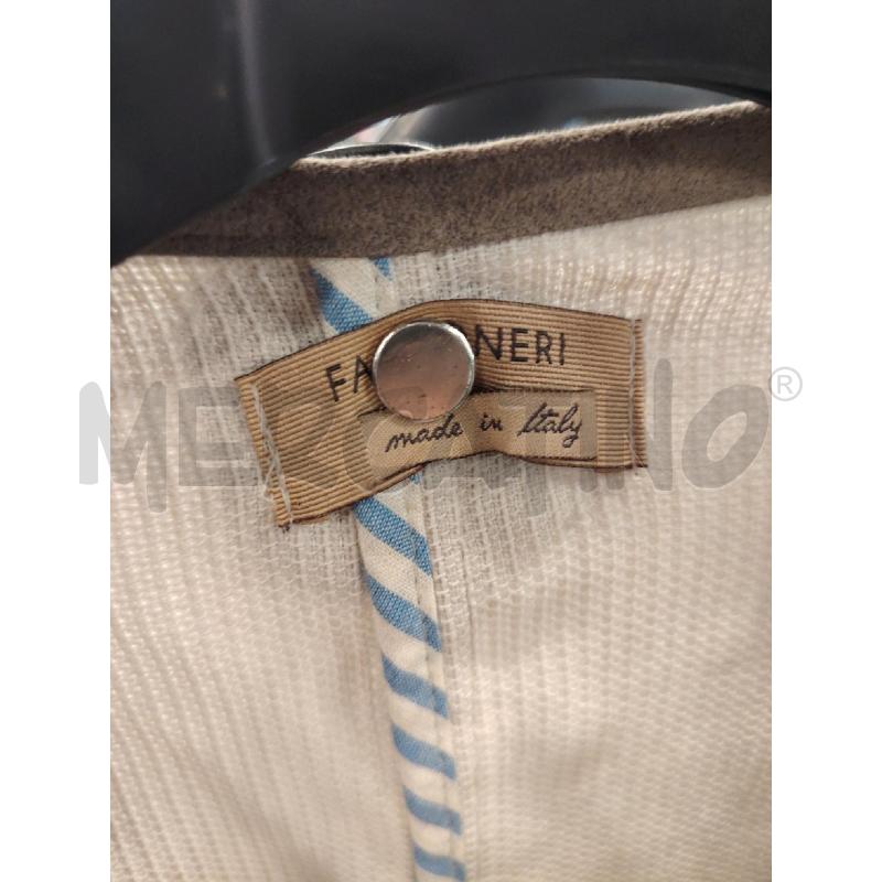 GIACCA D FALCONERI BEIGE/NE | Mercatino dell'Usato Roma eur 2