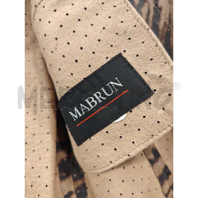GIACCA D MABRUN PELLE SFODERATA ANIMALIER TIGRATO | Mercatino dell'Usato Roma eur 3